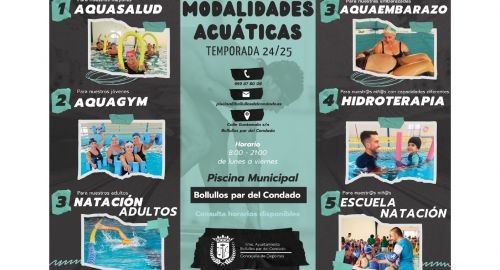 NUEVOS CURSOS EN LA PISCINA MUNICIPAL TEMPORADA 2024-2025