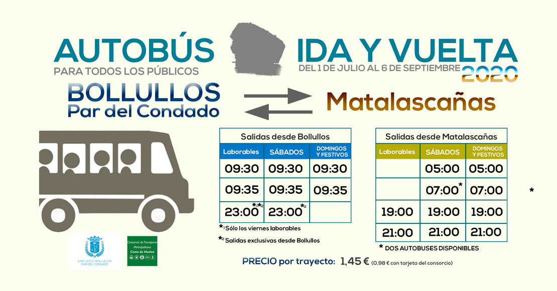 INCORPORACIÓN DE DOS NUEVOS AUTOBUSES BOLLULLOS-MATALASCAÑAS 2020