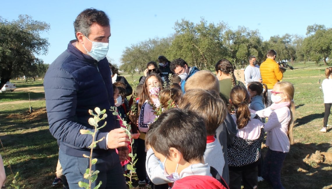 SE PLANTAN 260 NUEVOS ALCORNOQUES PARA SU REFORESTACIÓN .