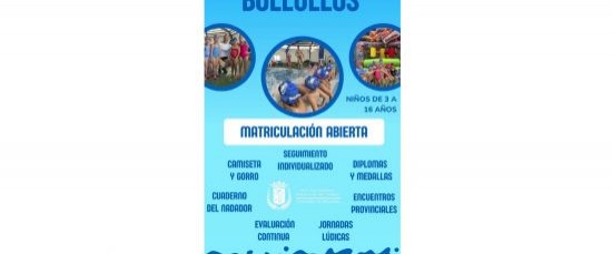 ABIERTA MATRICULACIÓN PARA LA ESCUELA DE NATACIÓN TEMPORADA 2024/2025