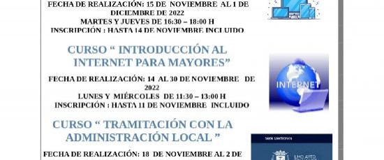 CURSOS PARA EL MES DE NOVIEMBRE EN GUADALINFO