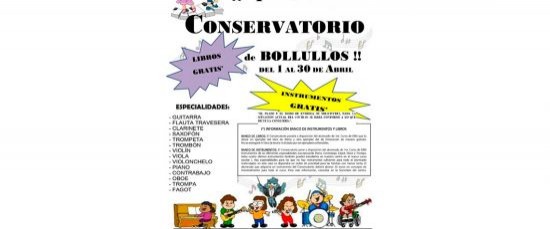 CONSERVATORIO DE MÚSICA DE BOLLULLOS – ABIERTO EL PLAZO DE MATRICULACIÓN