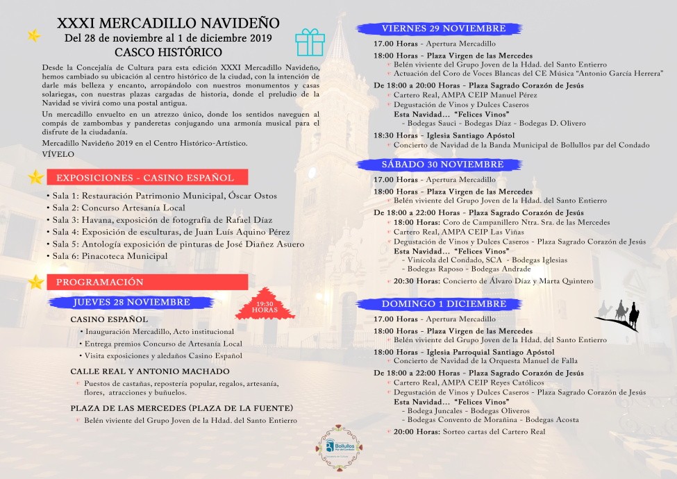 PROGRAMACIÓN XXXI MERCADILLO NAVIDEÑO 2019