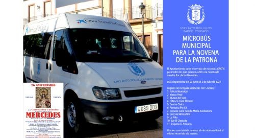 EL AYUNTAMIENTO PONE EL BUS SOCIAL AL SERVICIO DE LOS FIELES PARA LA NOVENA 2024