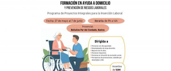 FORMACIÓN EN AYUDA A DOMICILIO Y PREVENCION DE RIESGOS LABORALES