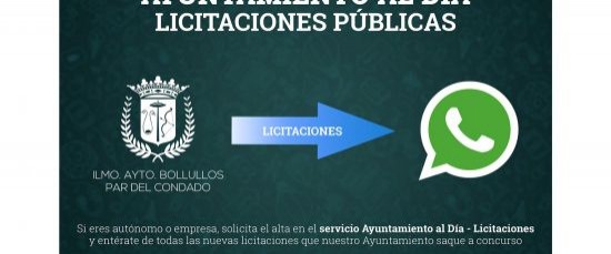 AYUNTAMIENTO AL DÍA. SERVICIO DE NOTIFICACIÓN DE LICITACIONES PÚBLICAS