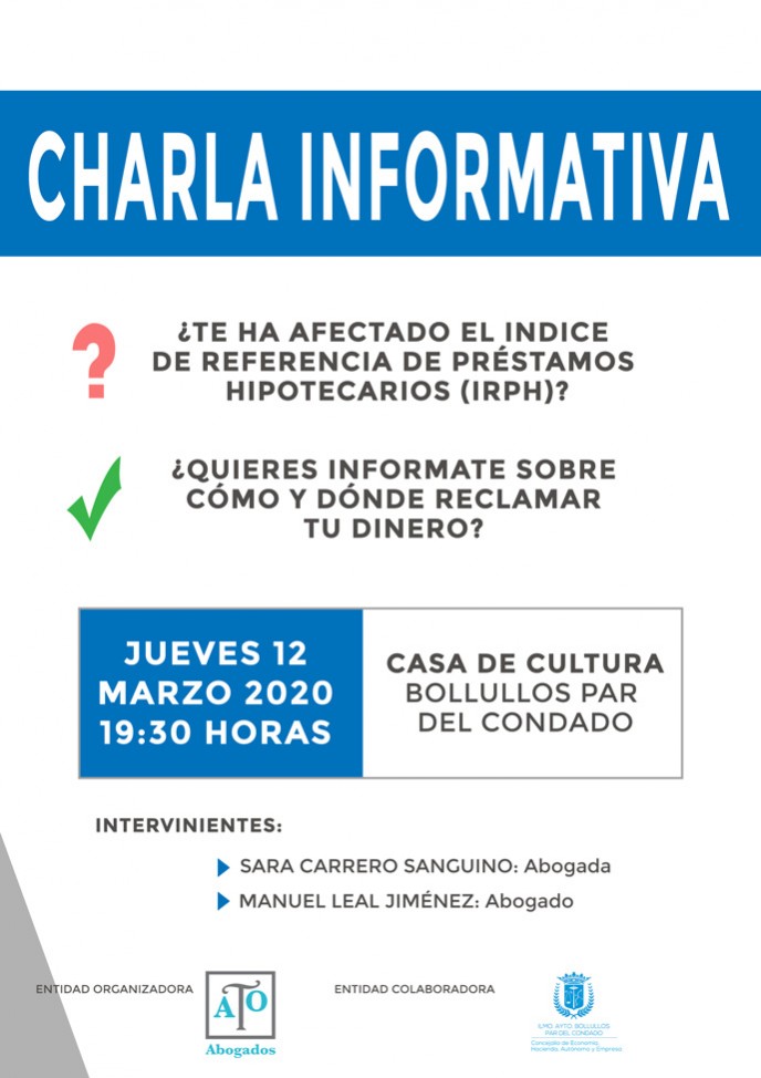 CHARLA INFORMATIVA SOBRE IRPH