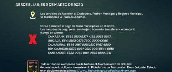 TRASLADO DE SERVICIOS Y OFICINAS AL CENTRO COMERCIAL LAS MERCEDES