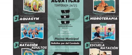 NUEVOS CURSOS EN LA PISCINA MUNICIPAL TEMPORADA 2024-2025