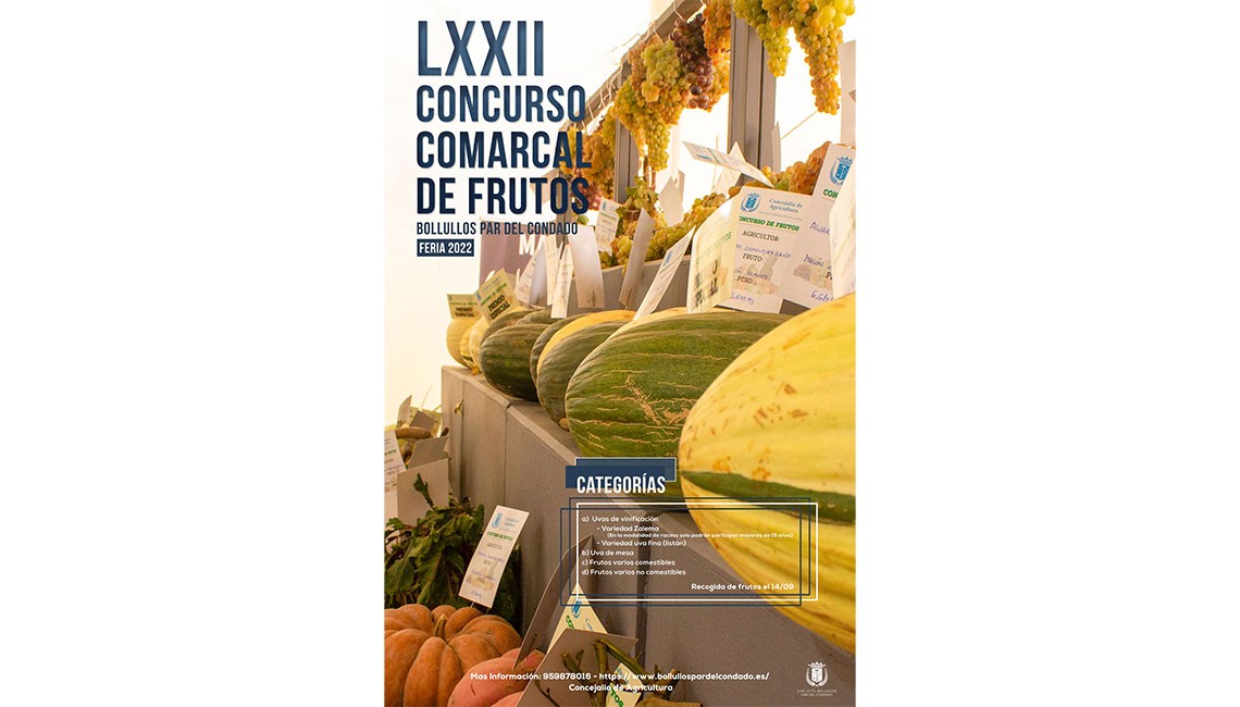 LXXII CONCURSO COMARCAL DE FRUTOS FERIA 2022