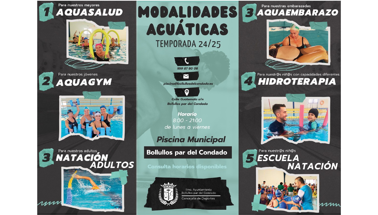 NUEVOS CURSOS EN LA PISCINA MUNICIPAL TEMPORADA 2024-2025