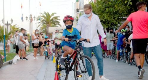 40 NIÑOS Y NIÑAS PARTICIPAN EN LA YICANA BTT QUE SE HA CELEBRADO EN EL PASEO DE LA CORONACIÓN