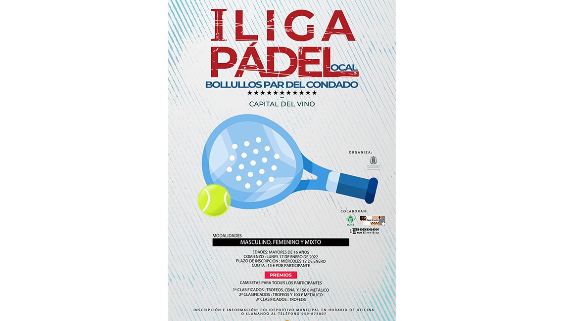 LIGA DE PÁDEL LOCAL – CAPITAL DEL VINO