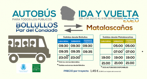 INCORPORACIÓN DE DOS NUEVOS AUTOBUSES BOLLULLOS-MATALASCAÑAS 2020