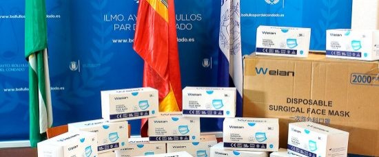 EL GOBIERNO CENTRAL HACE ENTREGA DE 3.600 MASCARILLAS AL AYUNTAMIENTO DE BOLLULLOS